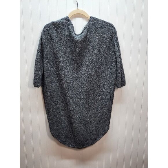 Express Womens Marled Grey Short/half Sleeve Sweater Top SP - Picture 2 of 9